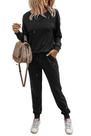 Conjunto de Pantalones Jogger para Mujer PRETTYGARDEN en Negro XL