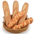 Conjunto de pão artificial Yatinkim Fake French Bread 5 unidades