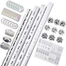 Conjunto de papel de embrulho de Natal WRAPAHOLIC Silver Snowflakes