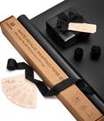 Conjunto de papel de embrulho Vitalizart Black Matte Metallic 5m com fita