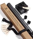 Conjunto de papel de embrulho Vitalizart Black Pearly-Lustre 6m com fita