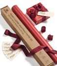 Conjunto de papel de embrulho Vitalizart Red Pearly-Lustre 5m com fita