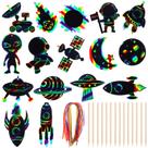Conjunto de papel de rascunho DAVAXI Space Theme 64 cartões com caneta
