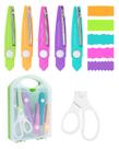 Conjunto de papel decorativo Craft Scissors UCEC, 5 pares de zig zag