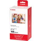 Conjunto de Papel e Tinta Colorida RP108 para Impressora Canon Selphy