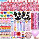 Conjunto de papelaria BicMan Valentines Day 800 unidades para crianças com mais de 6 anos