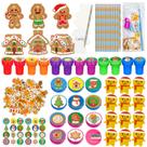 Conjunto de Papelaria Cinrobiye Christmas - 194 Peças para Festa Escolar