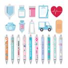 Conjunto de papelaria Ctosree Mini Funny Nurse Sticky Notes & Pens