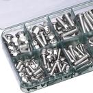 Conjunto De Parafusos Allen Em Aço Inoxidável 260pcs M4 M5 Com Chave