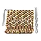 Conjunto de parafusos para móveis PGMJ 200 unidades de porcas de inserção rosqueadas M6x15mm