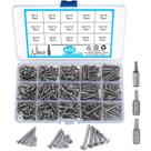 Conjunto de parafusos qiwuhai Flat Head Torx Head Stainless Steel 400 unidades