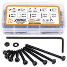 Conjunto de parafusos VIGRUE M2 x 4/6/8/10/12/16/20/25/30mm com soquete hexagonal
