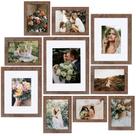 Conjunto de parede Picture Frames Collage SESEAT Gallery de 10 marrons