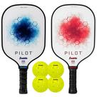 Conjunto de pás e bolas de pickleball Franklin Sports Pilot x2