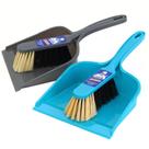 Conjunto de pás e escovas MR. SIGA, pacote com 2, azul e cinza