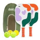 Conjunto de pás Pickleball Dinkly Graphite aprovado pela USAPA x2 Conjunto de pás Pickleball Dinkly Graphite aprovado pela USAPA x2