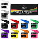 Conjunto de Pasta Pigmento Rolio 10 Cores 284 g para Resina Epóxi Conjunto de Pasta Pigmento Rolio 10 Cores 284 g para Resina Epóxi