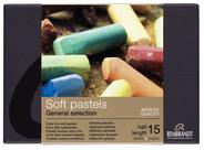 Conjunto de pastéis macios Rembrandt 15 palitos de meio comprimento Conjunto de pastéis macios Rembrandt 15 palitos de meio comprimento