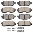 Conjunto de pastilhas de freio de cerâmica SCITOO D815 D905 para INFINITI G35