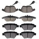 Conjunto de pastilhas de freio SCITOO D1456 D1319 dianteiro traseiro para Audi A3