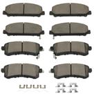 Conjunto de pastilhas de freio SCITOO D1509 D1510 Ceramic para INFINITI QX56