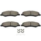 Conjunto de pastilhas de freio SCITOO D2089 Ceramic Front Honda Odyssey