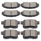 Conjunto de pastilhas de freio SCITOO D787 D1336 Ceramic para Acura TSX 2010