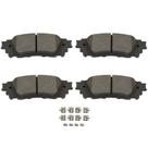 Conjunto de pastilhas de freio traseiras metálicas SCITOO D1805 para Lexus ES300h/ES350/NX200t/NX300/NX300h, Toyota Avalon/Camry/C-HR