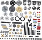 Conjunto de peças de engrenagens e eixos para blocos de construção SEEMEY 116PCS