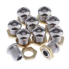 Conjunto de peças de tambor Gazechimp 1/2 Chrome com juntas para kit de tambor