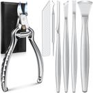 Conjunto de pedicure DRMODE 7 unidades com cortador de unhas e facas de pedicure