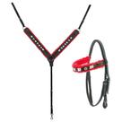 Conjunto de Peitoral e Cabeçada Bahia SV60001 - Preto