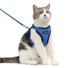 Conjunto de peitoral e guia para gato Dooradar, à prova de fuga, refletivo, tamanho M