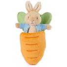 Conjunto de Pelúcia Gund Beatrix Potter Peter Rabbit com Cenoura - 18cm