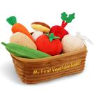 Conjunto de pelúcia Toy June Garden My First Vegetable Basket, 7 peças