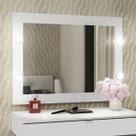 Conjunto de Penteadeira Suspensa com Espelho Camarim Espresso Móveis Conjunto de Penteadeira Suspensa com Espelho Camarim Espresso Móveis