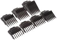 Conjunto de pentes Andis 01380 Snap-On de 7 peças para aparadores MBA, ML e SM