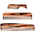 Conjunto de pentes de barba KENT para homens com pente de bolso e pente para bigode Conjunto de pentes de barba KENT para homens com pente de bolso e pente para bigode
