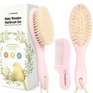 Conjunto de pentes e escovas de cabelo para bebês KeaBabies para recém-nascidos