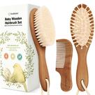Conjunto de pentes e escovas de cabelo para bebês KeaBabies para recém-nascidos Conjunto de pentes e escovas de cabelo para bebês KeaBabies para recém-nascidos