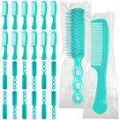 Conjunto de pentes e escovas de cabelo SiliFine, 24 peças, verde, uso de viagem
