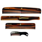 Conjunto de pentes G.B.S feito à mão e estilização de cabelo elegante, pacote com 4 Conjunto de pentes G.B.S feito à mão e estilização de cabelo elegante, pacote com 4