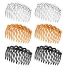 Conjunto de pentes Hair Twist Psyqtsuary French Side 6 peças de plástico