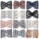 Conjunto de pentes laterais de cabelo Ruihfas Beaded Stretch para mulheres x12 Conjunto de pentes laterais de cabelo Ruihfas Beaded Stretch para mulheres x12