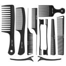 Conjunto de Pentes SalonSilk Profissional para Cabelos Cacheados Pretos Naturais