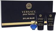 Conjunto de perfume de presente Versace Dylan Blue Eau De Parfum para mulheres