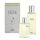 Conjunto de perfume Hermes H24 EDT 30 ml recarregável + refil EDT 125 ml