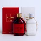 Conjunto de perfumes Dumont Nitro Eau de Parfum vermelho e branco 100mL