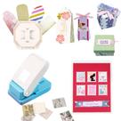 Conjunto de perfuradores BAOFALI Stamp Puncher 4 em 1 Tag Punch para artesanato