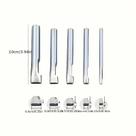 Conjunto De Perfuradores De Couro Oval Reforçados 5 Peças Aço Inoxidável 15-9mm Kit De Ferramentas Conjunto De Perfuradores De Couro Oval Reforçados 5 Peças Aço Inoxidável 15-9mm Kit De Ferramentas